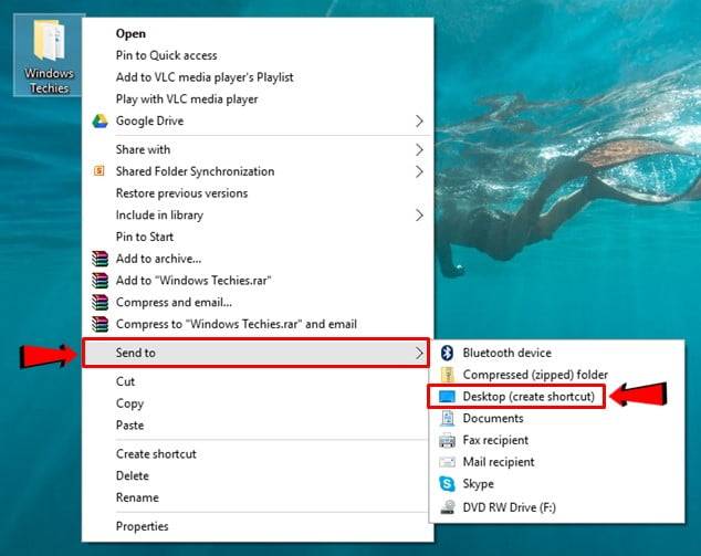 How to create shortcuts in Windows 10