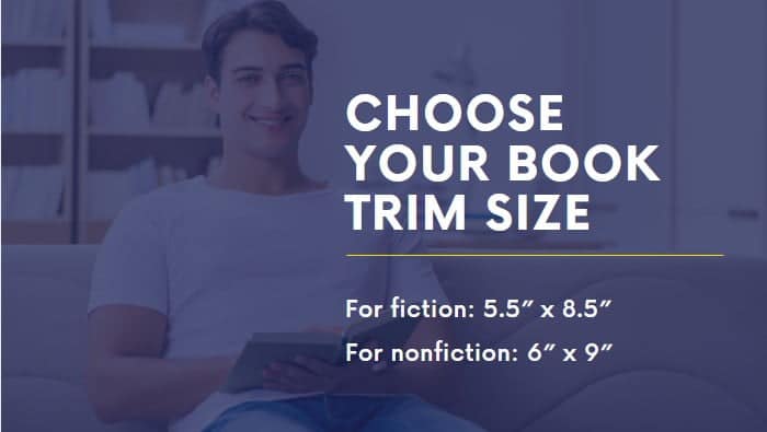 Choose your book trim size