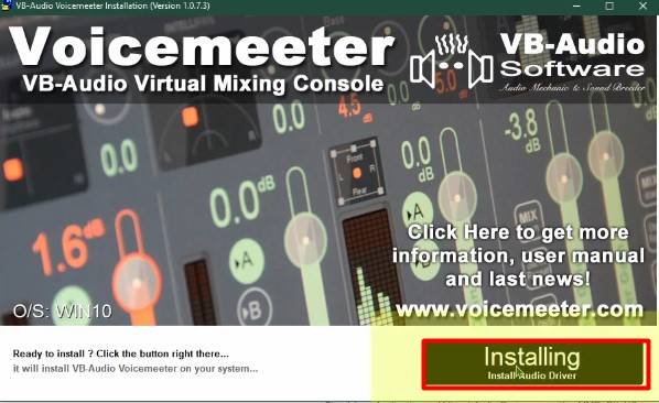 voicemeeter virtual audio cable discord