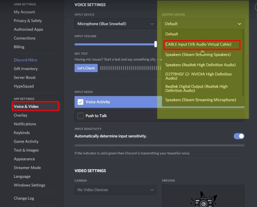 how to set up virtual audio cable for discord