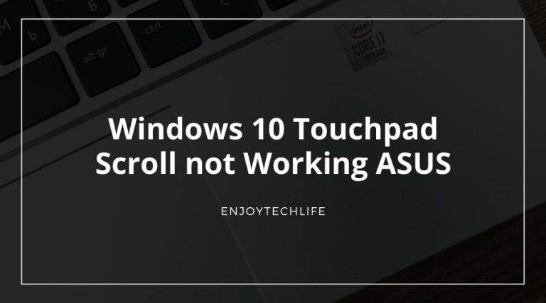 Windows 10 Touchpad Scroll