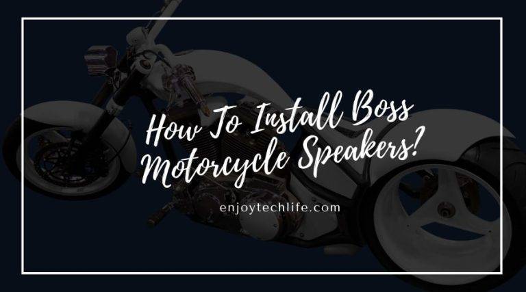 How To Install Boss Motorcycle Speakers?