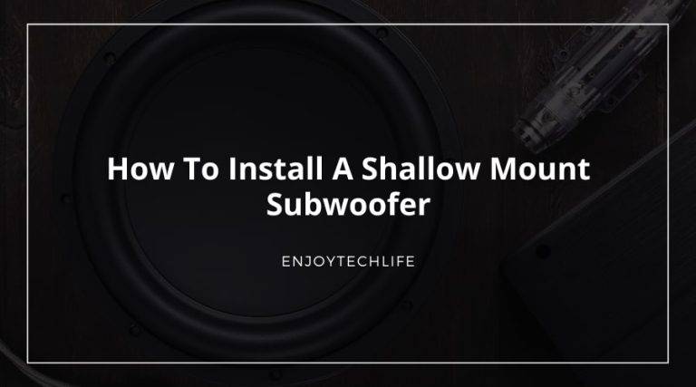 Shallow Mount Subwoofer