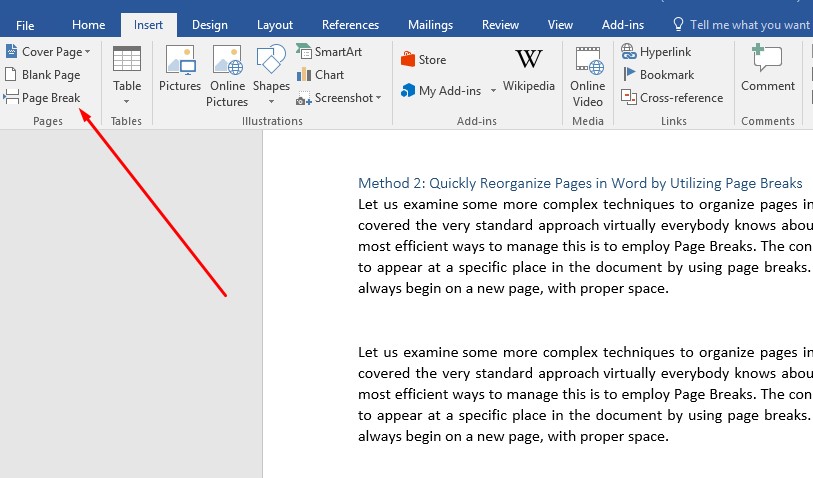 How To Change Order Of Pages In Word Enjoytechlife