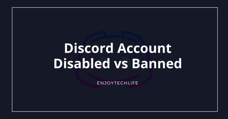 Discord Account Disabled vs Banned