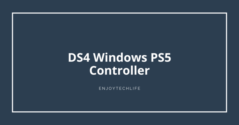 DS4 Windows PS5 Controller