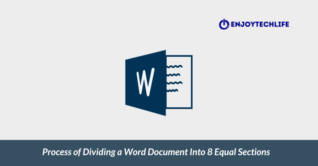 Dividing a Word Document