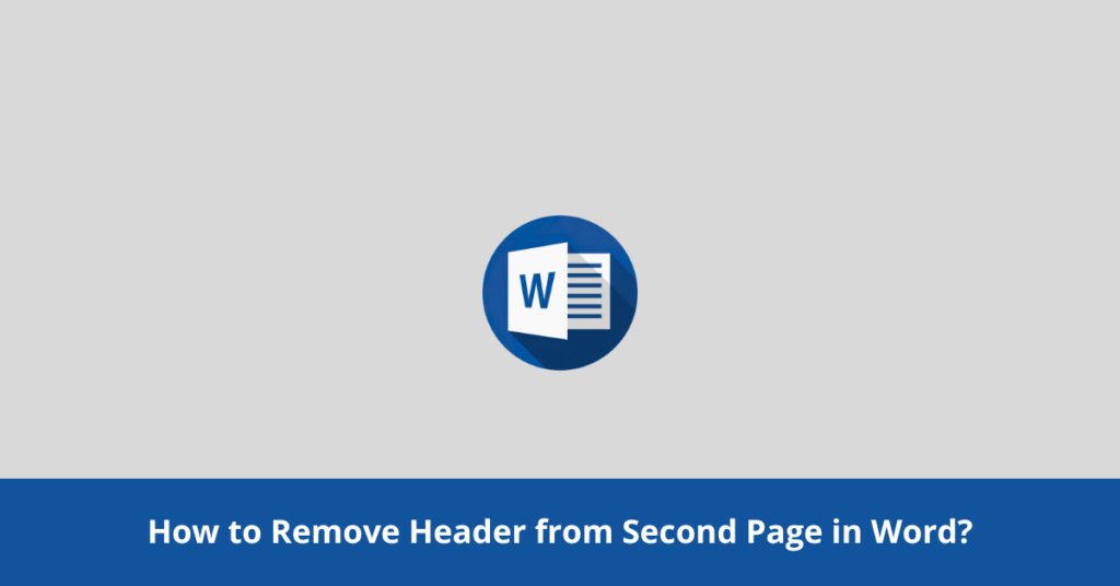 Remove Header from Second Page in Word?