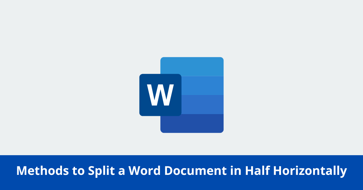 how-to-split-a-word-document-in-half-horizontally