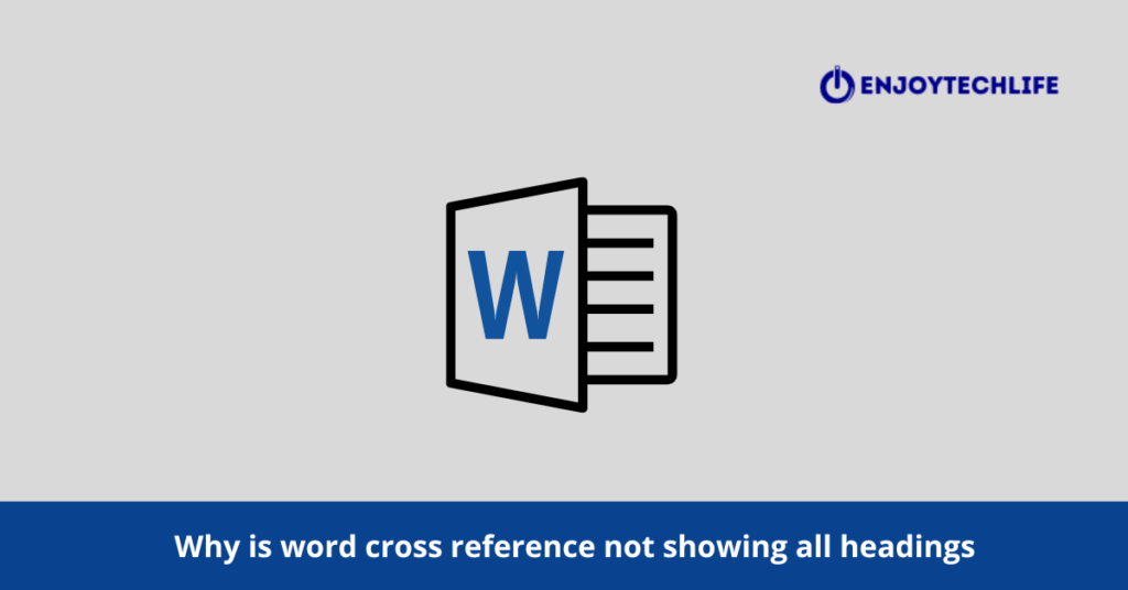 word cross-reference