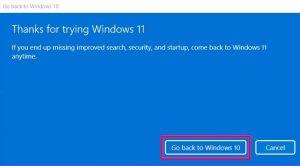 How To Downgrade Windows 11 To 10 After 10 Days